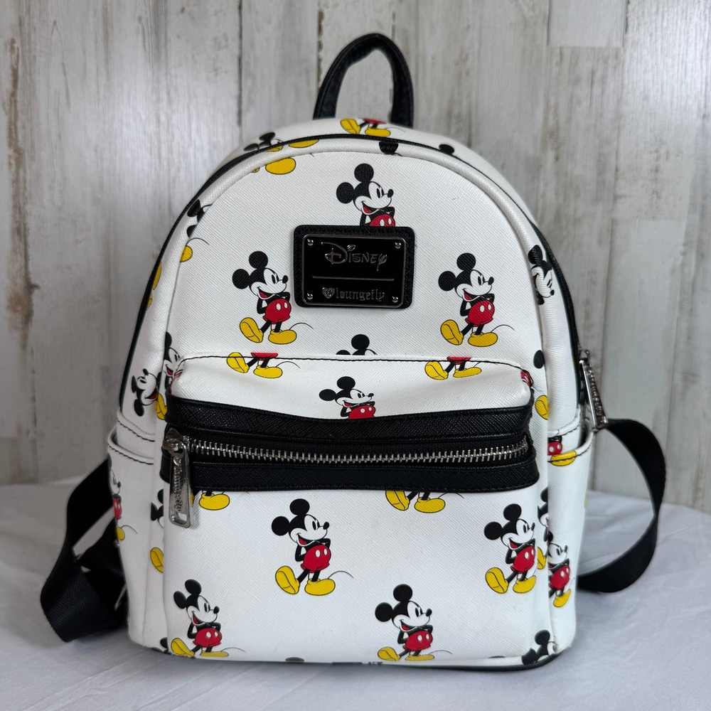 Disney Loungefly Classic Mickey Mouse Mini Backpack ACTUAL BAG Heart Logo OG